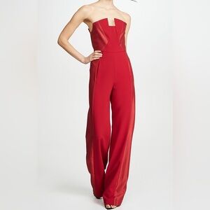 Black Halo Red Lena Jumpsuit